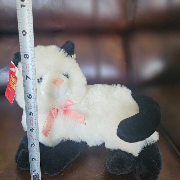 Platinum Plus Black And White Plush Cat Lovable Huggable Limited Edition #99 - Picture 8 of 10